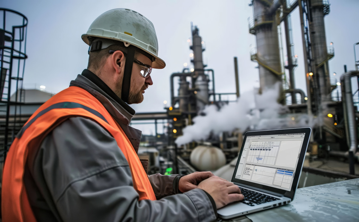 Team of Aroopa software engineers collaborating on an Oil & Gas project.