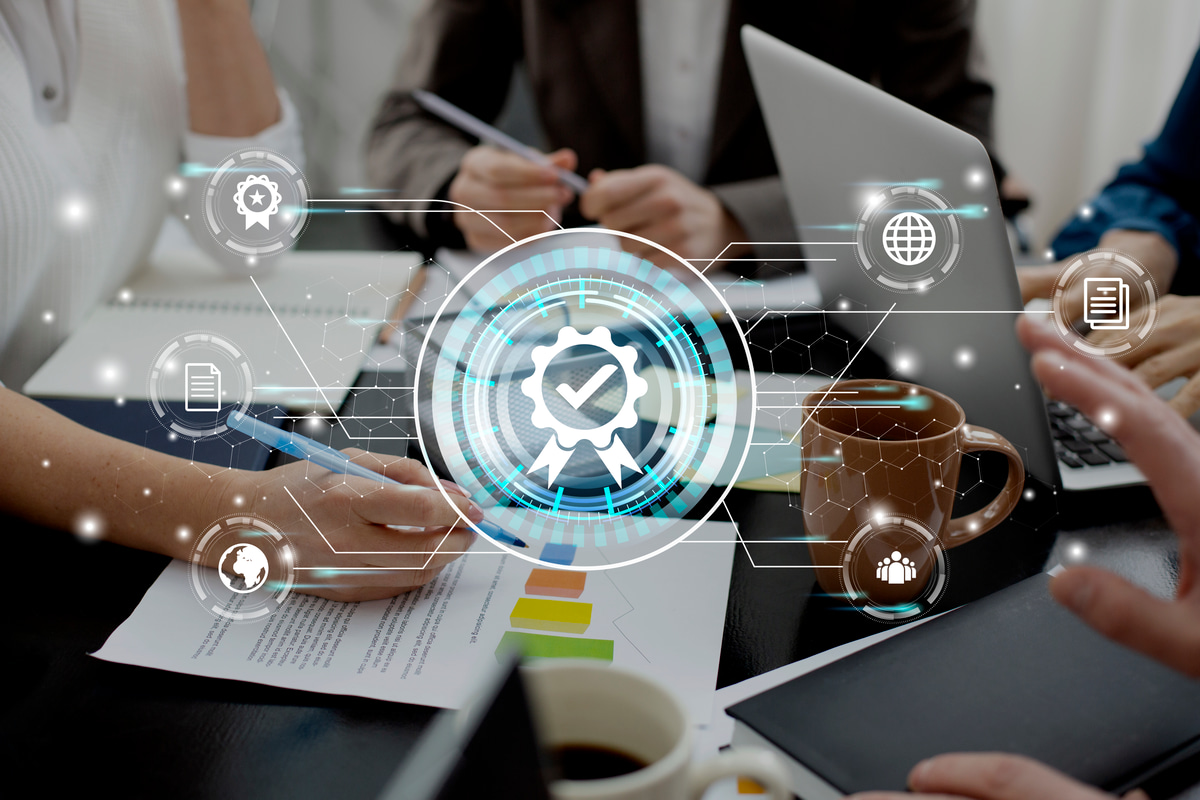 Contract automation workflow with e-signature integration.