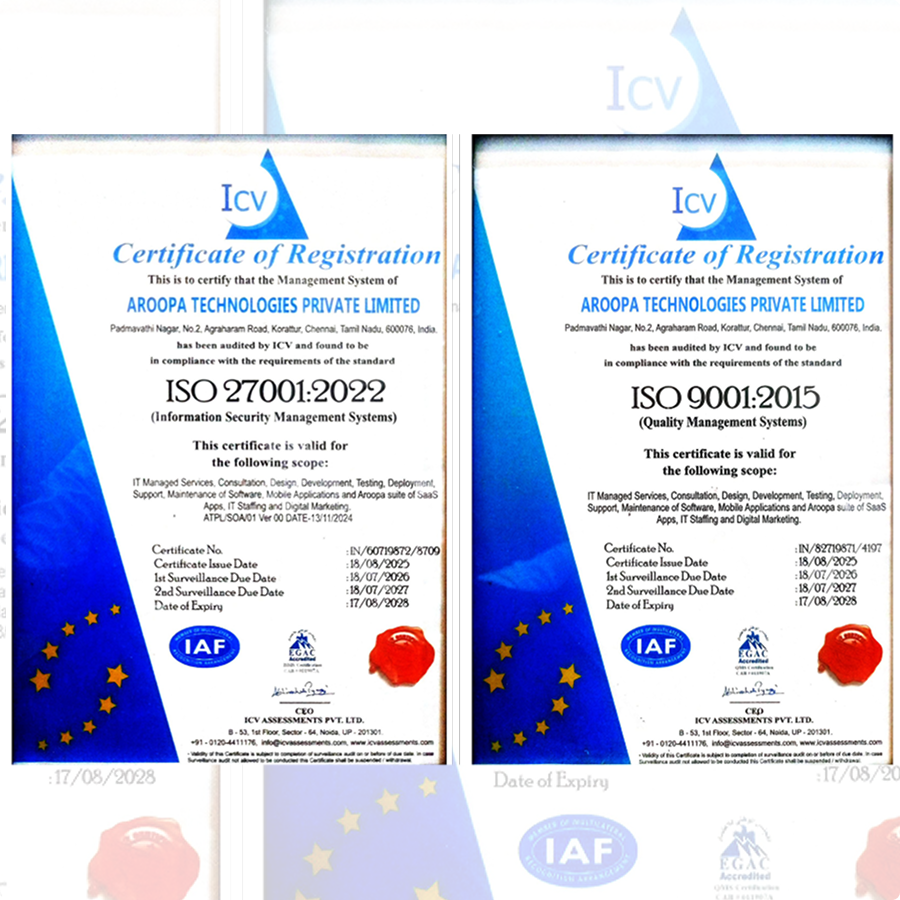two certificates of inspection