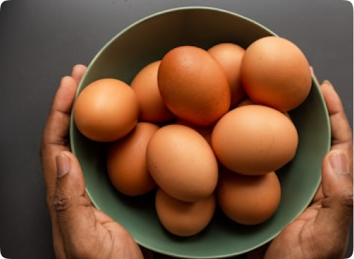 eggs in a bowl