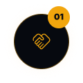 a yellow circle with the number 10 on it