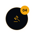 a yellow circle with the number 40 on it