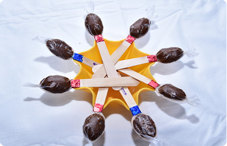 chocolate lollipops on a stick
