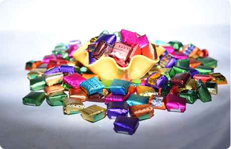 colorful chocolates in a bowl