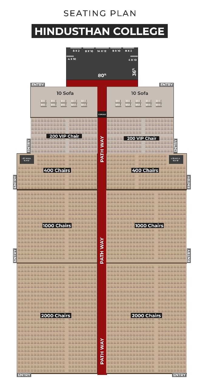 seating plan at hindustan college